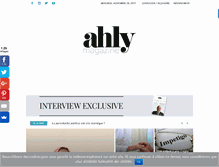 Tablet Screenshot of ahlymagazine.com